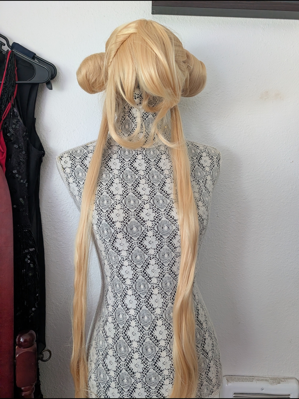 Blonde Long Cosplay Wig with Side Buns - Sailor Moon